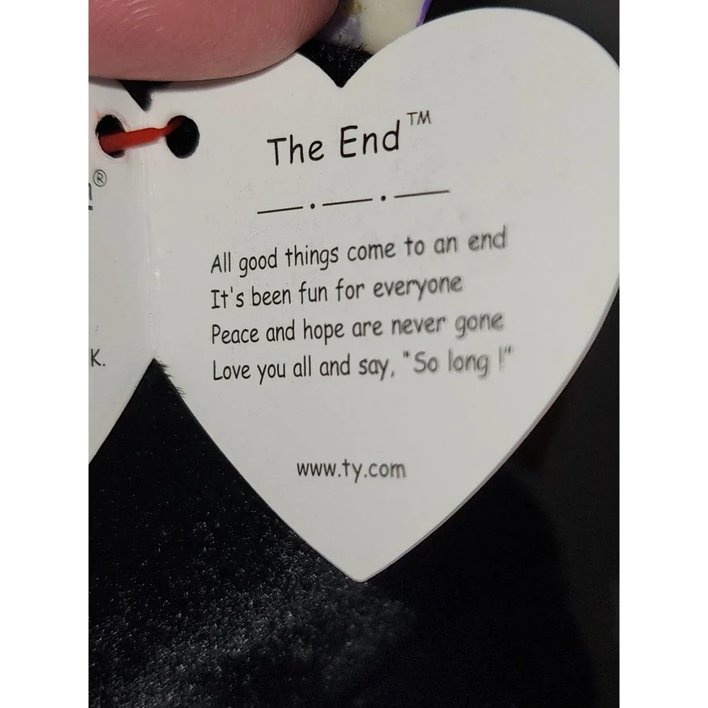 Ty Beanie Babies The‎ End The Bear 1999 no birthdate